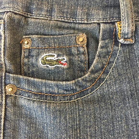 Vintage LACOSTE Jeans mid rise crop capri denim - Picture 4 of 16